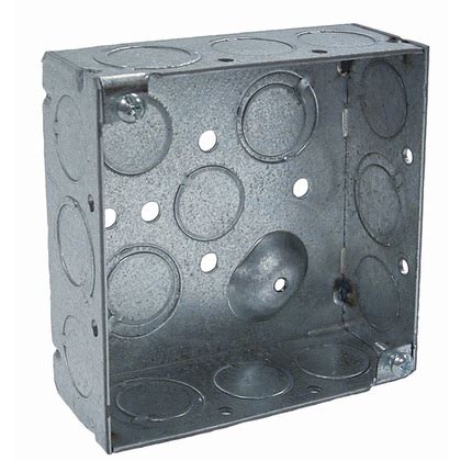 4x4 metal box|4 square metal electrical box.